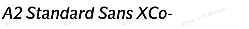 A2 Standard Sans XCo字体转换 A2 Standard Sans XCo字体转换